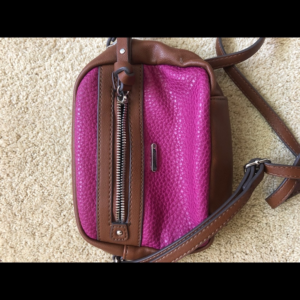 Pink and Brown champs purse